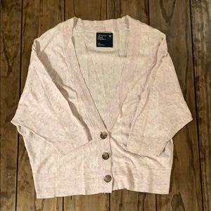 Pink Marble American Eagle Cardigan